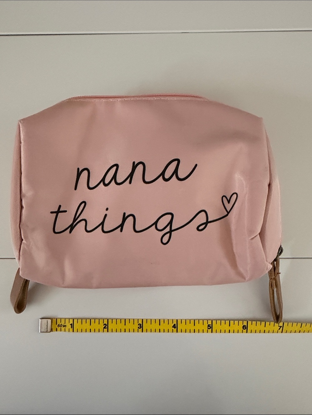 Pink 'nana things' Cosmetic Pouch – Soft Pink Travel Case